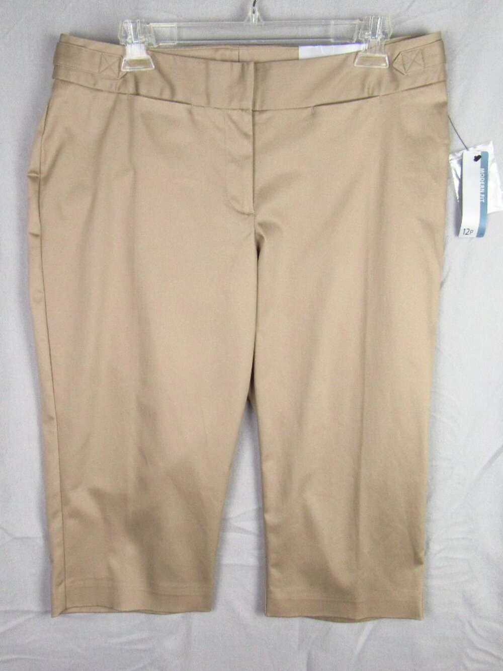 New Worthington Women's Modern Fit Khaki-Color Capri Pants - Size 12 Petite